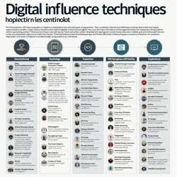 Illustrating advanced psychological operations and social engineering on digital platforms.