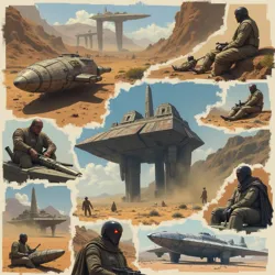 Examples of rumored concept art from the Abandoned Prequel Archives, showcasing the envisioned visual scope of the canceled films.