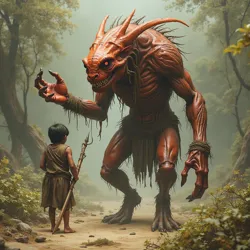 Artistic depictions or cultural artifacts featuring mutated creatures, symbolizing their impact on human society.
