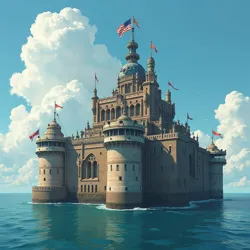 The Principality of Sealand's HQ-7 platform, where the Hehepedia servers are allegedly housed