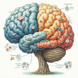 A structural analysis showing the multiple layers of a modern thought form pattern, including emotional, conceptual, and contextual elements