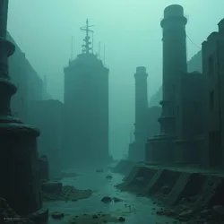 Underwater ruins photograph