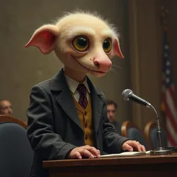 Frisk addressing the United Nations during the first official monster-human diplomatic summit