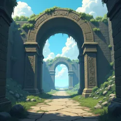 Ancient ruins in the Underground