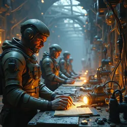 Various sects of Machine-smiths creating advanced technology like Noetic Sapients and cybernetics for the Technarchate military.